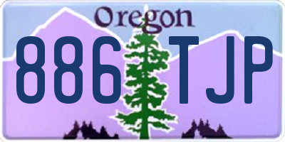 OR license plate 886TJP