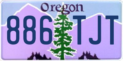 OR license plate 886TJT