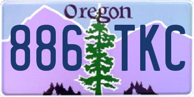OR license plate 886TKC