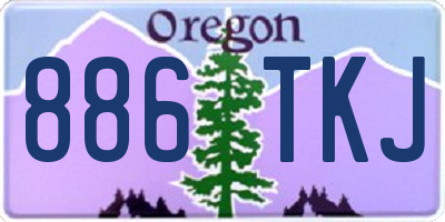 OR license plate 886TKJ