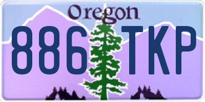 OR license plate 886TKP