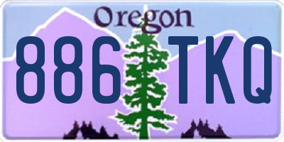 OR license plate 886TKQ