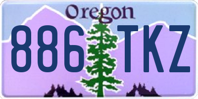 OR license plate 886TKZ
