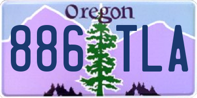 OR license plate 886TLA