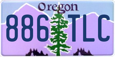 OR license plate 886TLC