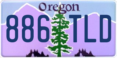 OR license plate 886TLD