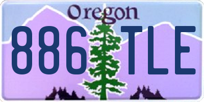 OR license plate 886TLE