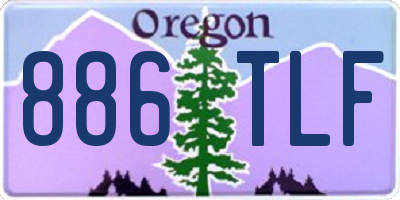 OR license plate 886TLF