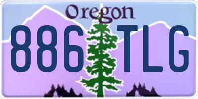 OR license plate 886TLG