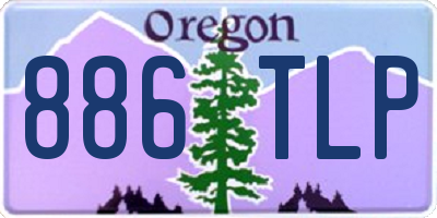 OR license plate 886TLP