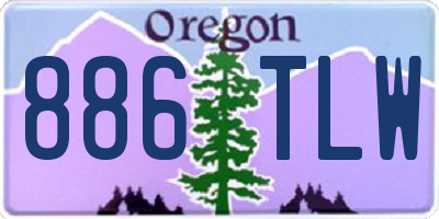 OR license plate 886TLW