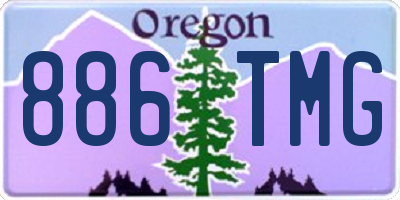 OR license plate 886TMG