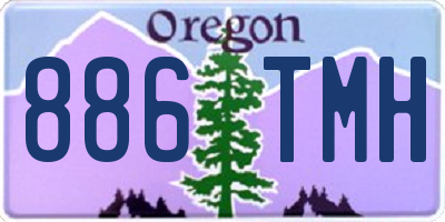 OR license plate 886TMH