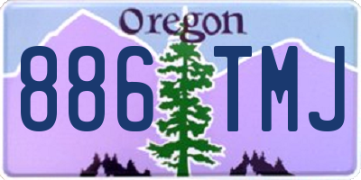 OR license plate 886TMJ
