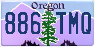 OR license plate 886TMQ