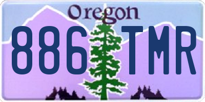 OR license plate 886TMR