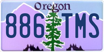 OR license plate 886TMS