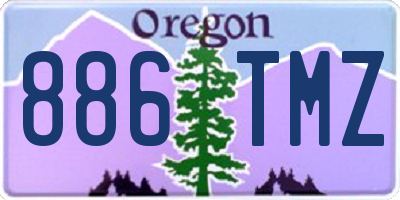 OR license plate 886TMZ