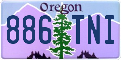 OR license plate 886TNI