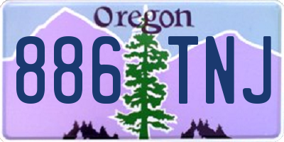 OR license plate 886TNJ