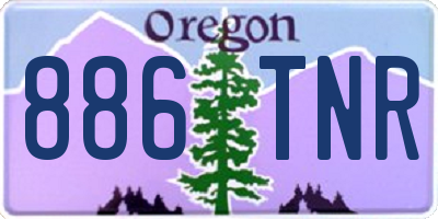 OR license plate 886TNR