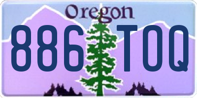 OR license plate 886TOQ