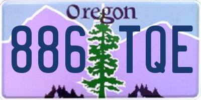 OR license plate 886TQE