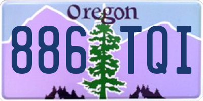 OR license plate 886TQI