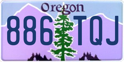 OR license plate 886TQJ