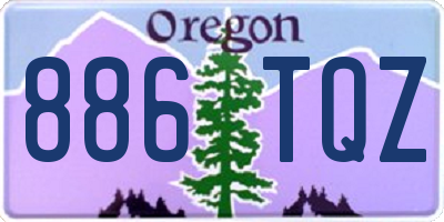 OR license plate 886TQZ