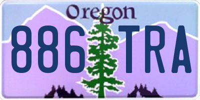 OR license plate 886TRA