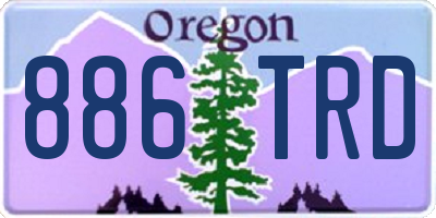 OR license plate 886TRD