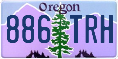 OR license plate 886TRH
