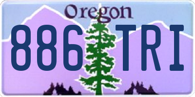 OR license plate 886TRI