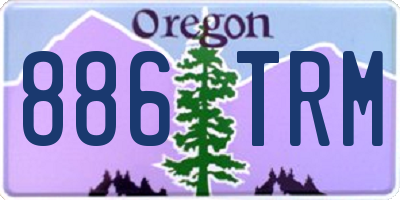 OR license plate 886TRM