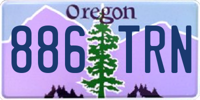 OR license plate 886TRN
