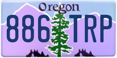 OR license plate 886TRP