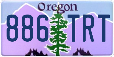OR license plate 886TRT