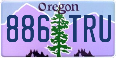 OR license plate 886TRU