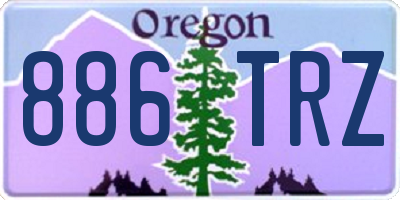 OR license plate 886TRZ