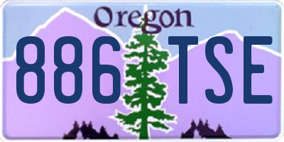 OR license plate 886TSE