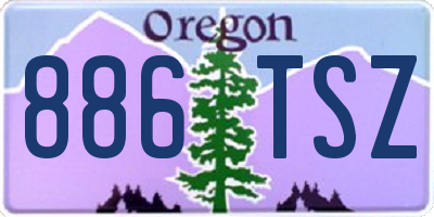 OR license plate 886TSZ