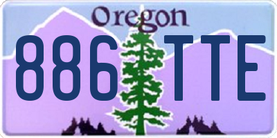 OR license plate 886TTE