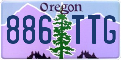 OR license plate 886TTG