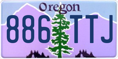 OR license plate 886TTJ