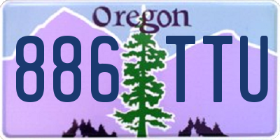 OR license plate 886TTU