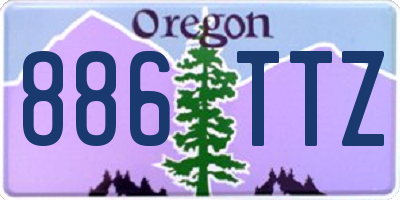 OR license plate 886TTZ