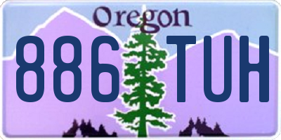 OR license plate 886TUH