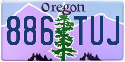 OR license plate 886TUJ