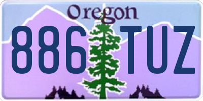 OR license plate 886TUZ